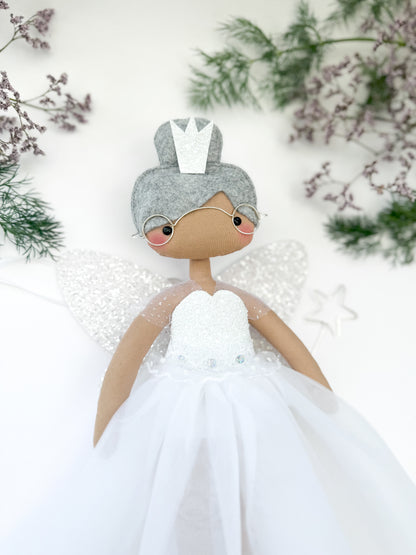 White Fairy Godmother Tree Topper