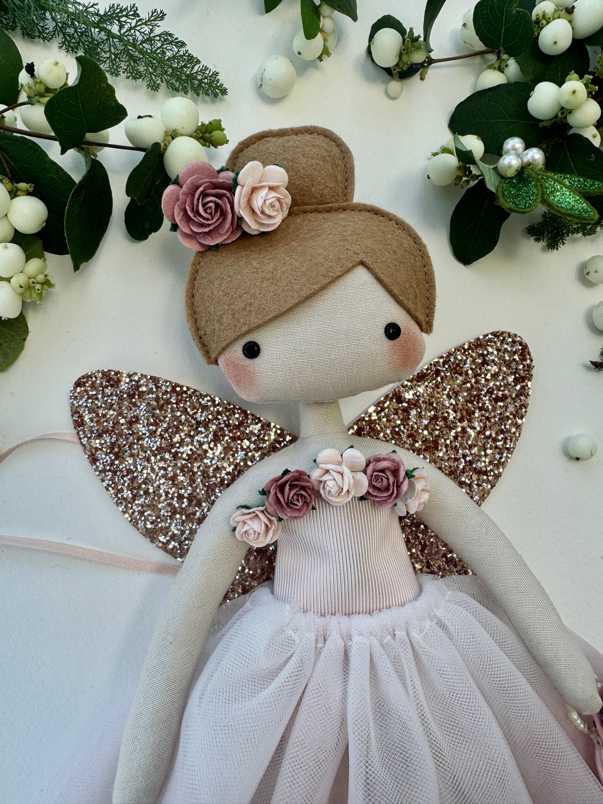 Rose Blossom Fairy Tree Topper