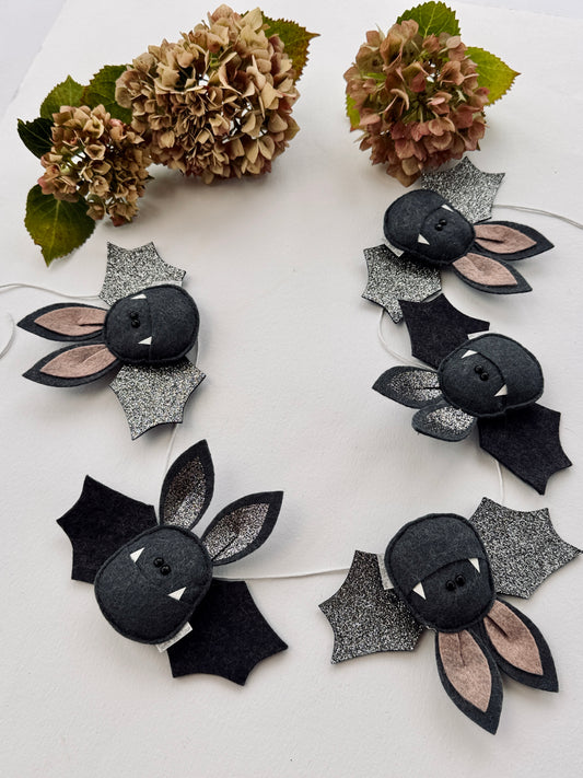 Upside Down Bat Garland