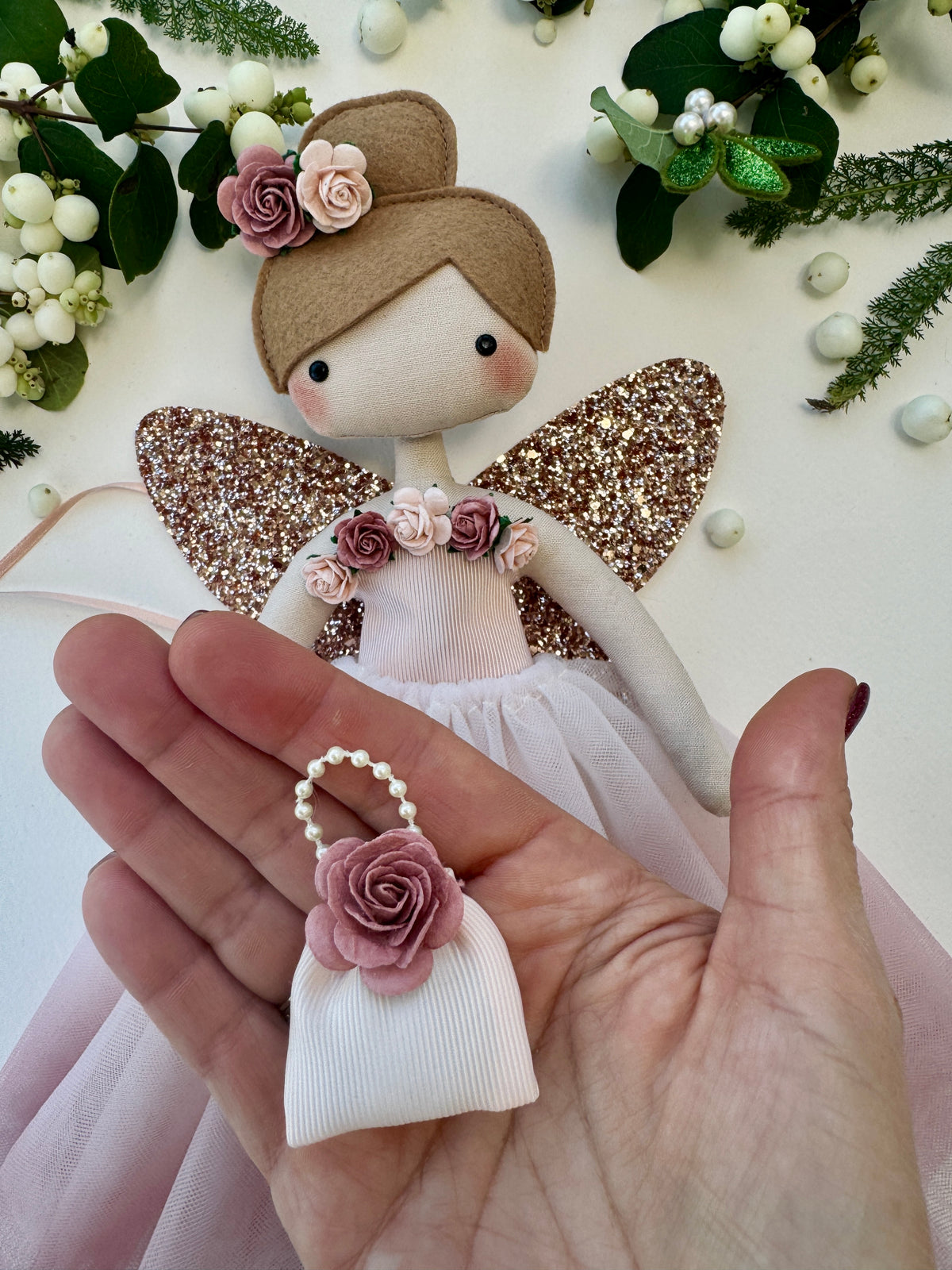 Rose Blossom Fairy Tree Topper