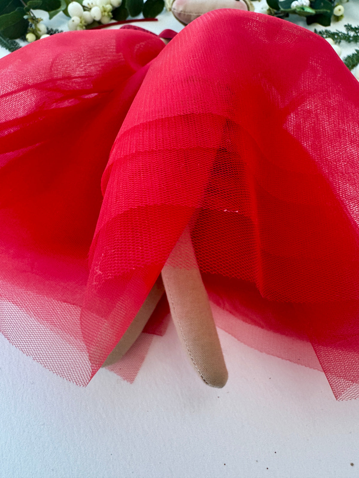 Ravishing Red Fairy Tree Topper