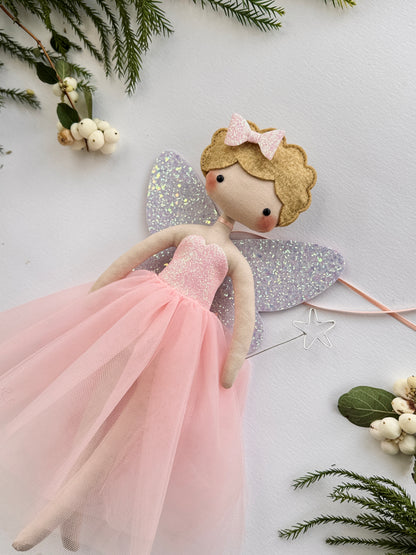 Pretty Pink Fairy Tree Topper