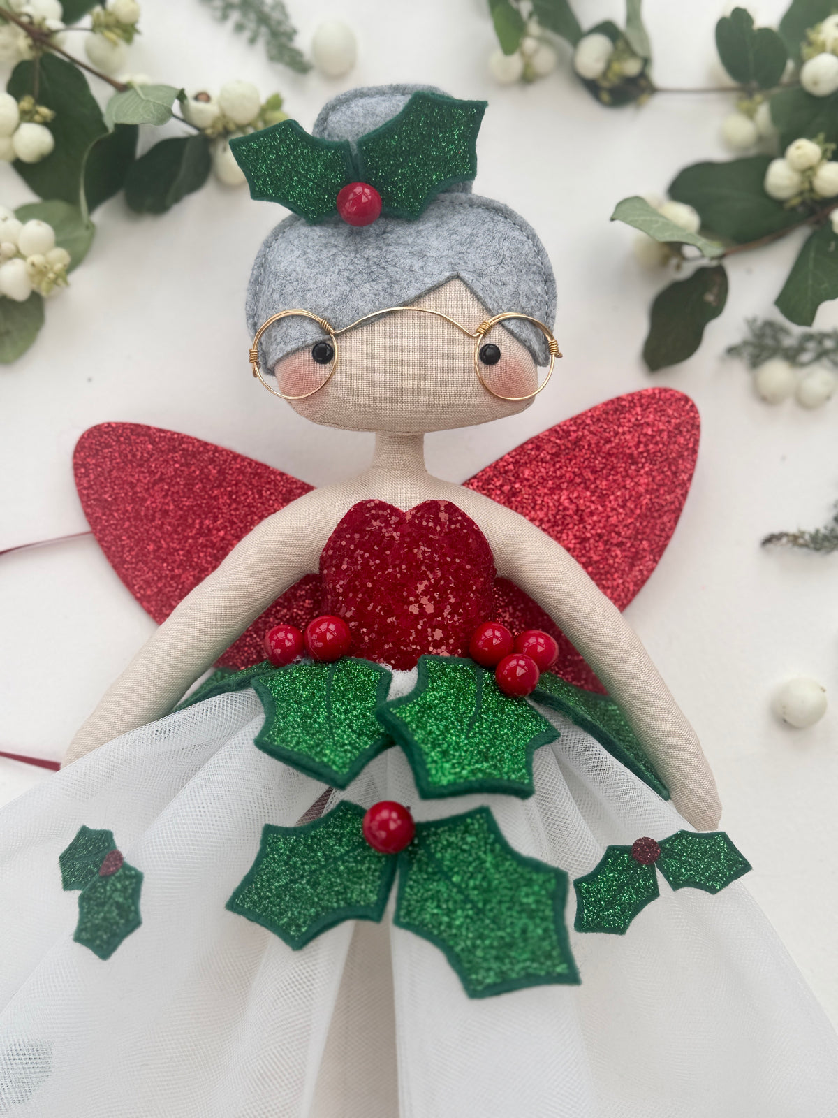 Heavenly Holly Fairy Tree Topper