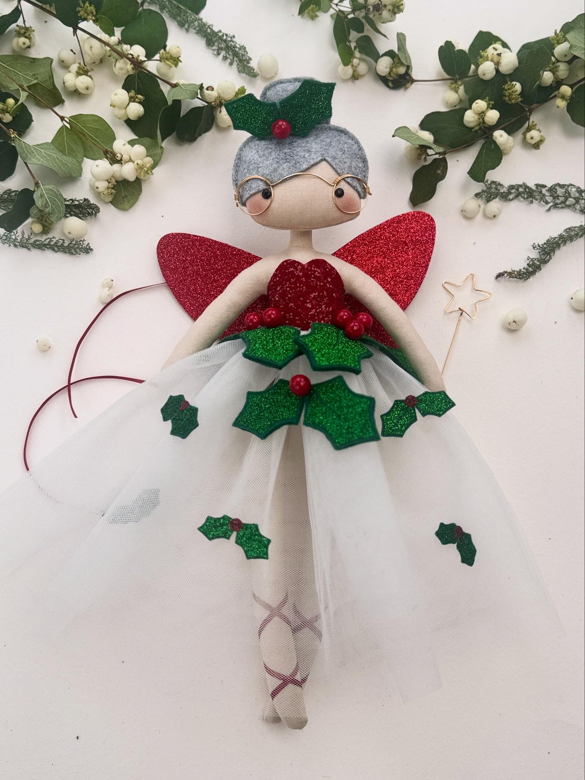 Heavenly Holly Fairy Tree Topper