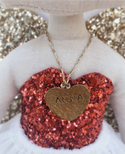 FOR AN EXTRA Personalised, Hand-Stamped, Metal Name Tag