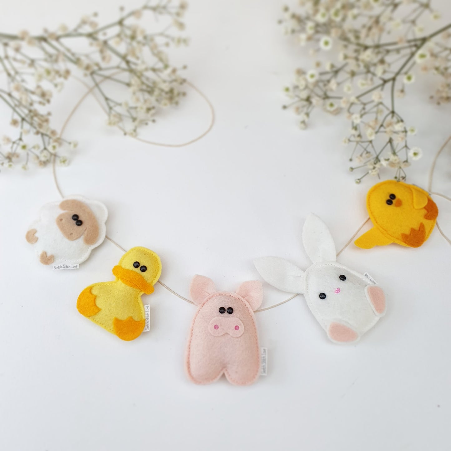 Baby Animals Spring Garland