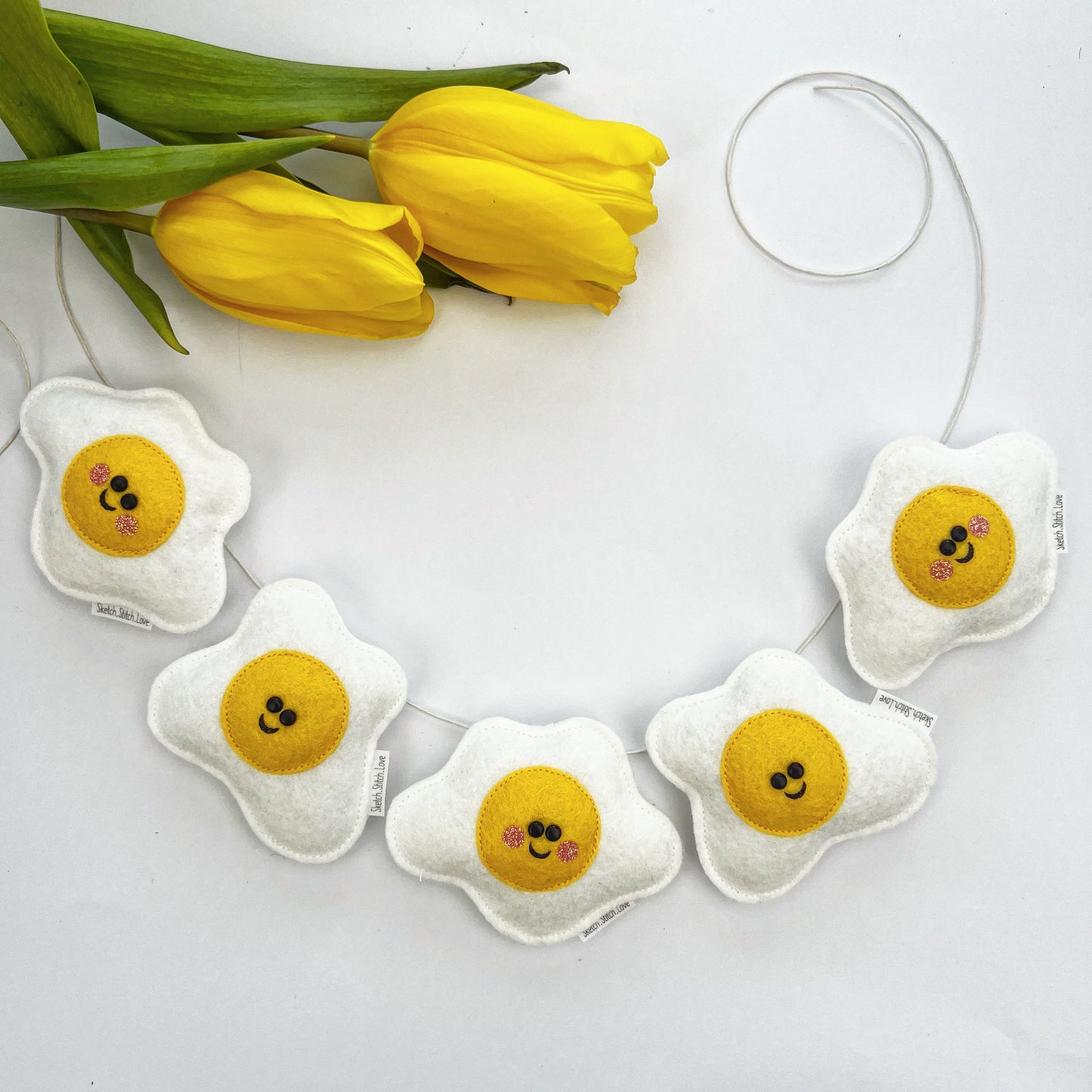 Fried Egg Garland